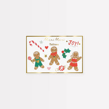 Load image into Gallery viewer, Gingerbread Temporary Tattoos by MERI MERI