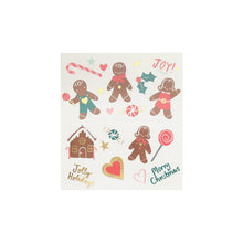 Load image into Gallery viewer, Gingerbread Temporary Tattoos by MERI MERI