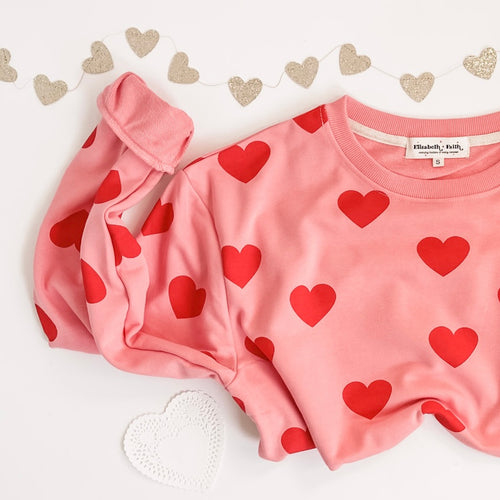 HEARTS GALORE • women's pullover CLOSEOUT