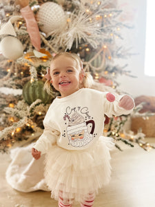 CUP OF CHEER • kids pullover SUGAR COOKIE CLOSEOUT