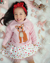 Load image into Gallery viewer, PINK POM REINDEER • kids pullover (by Olive &amp; Eve Co)
