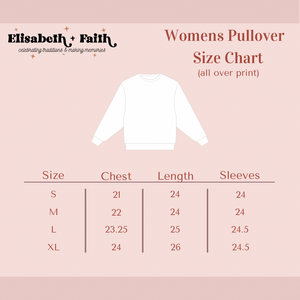 CONFETTI HEARTS • women's pullover CLOSEOUT