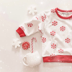 PEPPERMINT TWIST • PULLOVER (women and kids) CLOSEOUT