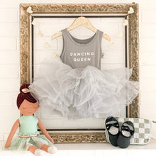 Load image into Gallery viewer, DANCING QUEEN • kids tutu dress GRAY / SPECIAL PRICED