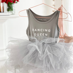 DANCING QUEEN • kids tutu dress GRAY / SPECIAL PRICED