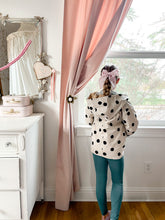 Load image into Gallery viewer, POLKA DOTS • kids lightweight jacket/pink (reversible)