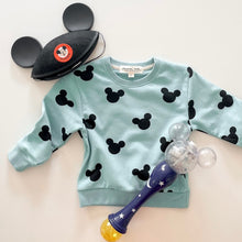 Load image into Gallery viewer, MAGICAL MOUSE • kids pullover AQUA BLUE /CLOSEOUT