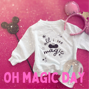 ALL I SEE IS MAGIC • kids tee PINK CLOSEOUT
