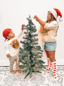 HOME ALONE  • kids pullover (peach or cream)