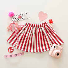 Load image into Gallery viewer, Twirl Skirt • kids (RED STRIPE)